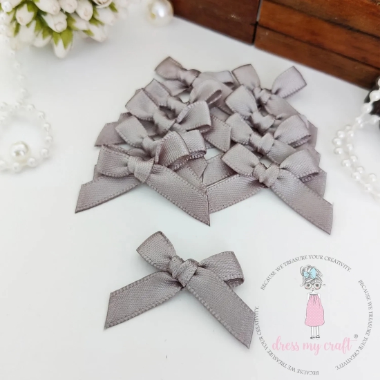 Grey Ribbon Bows