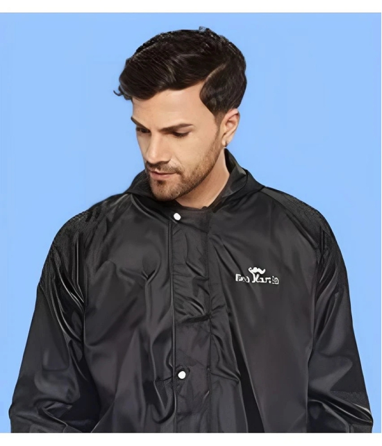 PPTHEFASHIONHUB Black Polyester Mens Raincoat ( Pack of 1 ) - 3XL