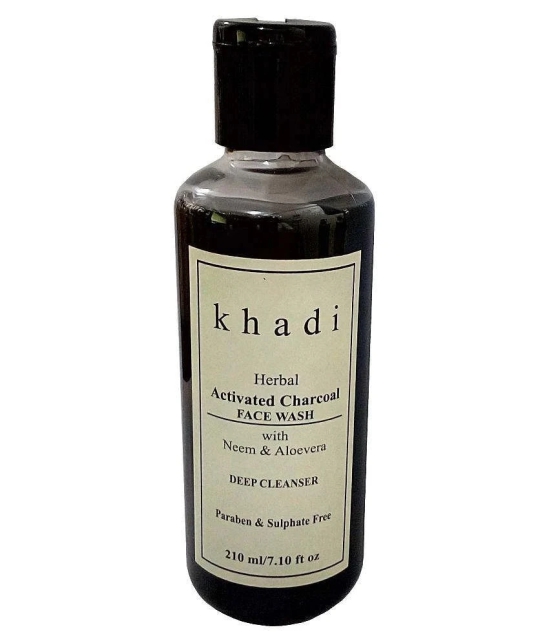 Khadi Activated Charcoal ( Paraben & Sulphate Free) Face wash 210ml