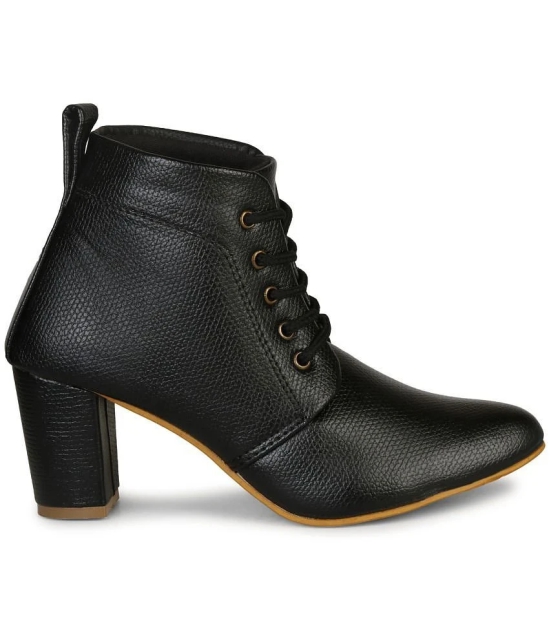 Commander - Black Womens Ankle Length Boots - None