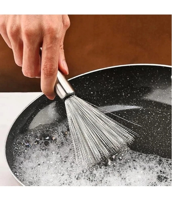 Bhavyta Dishwashing Cleaning Brush Steel Wool Scrubber Dishwash Bar Stainless Steel Pots Pans Cleaning Brush 200 g