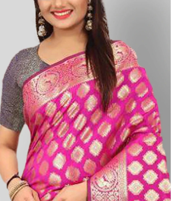 Gazal Fashions - Multicolor Silk Saree With Blouse Piece ( Pack of 1 )