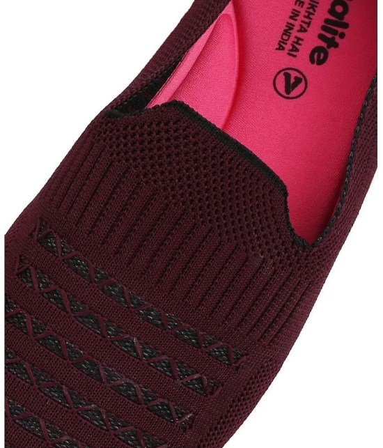 Aqualite Maroon Womens Slip On - None