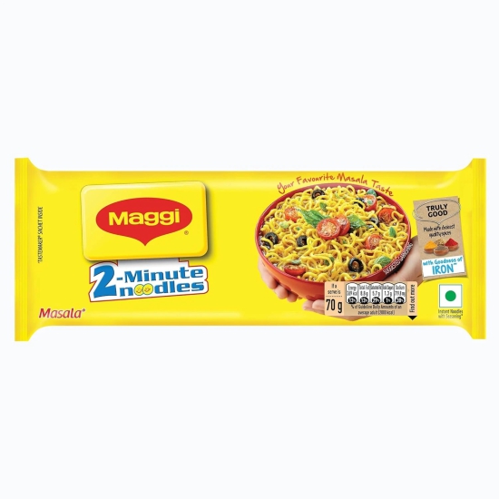 Maggi 2-Minute Masala Instant Noodles 70gm  (Pack Of 12)