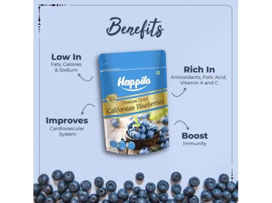 Happilo Premium Dried Californian Blueberries 150g