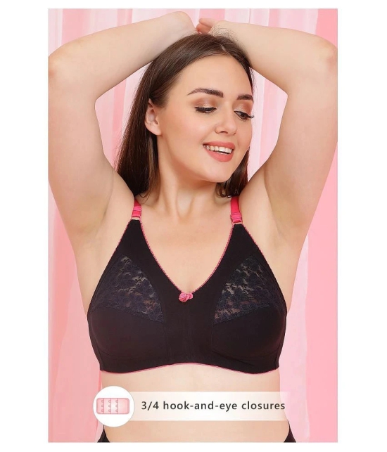 Clovia Cotton Everyday Bra - Black - 44F