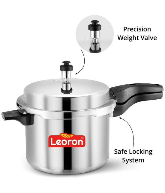 Srushti Gold 2/3/5 LTR COOKER 5 L Aluminium Pressure Cooker Combo Without Induction Base