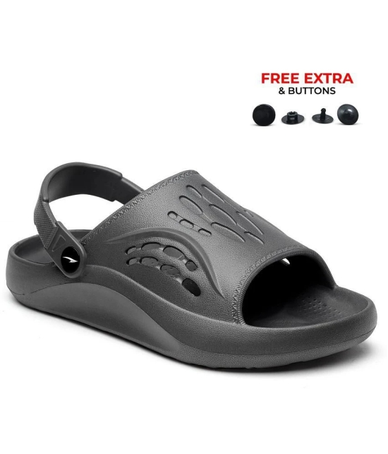 ASIAN - Dark Grey Mens Clogs - None