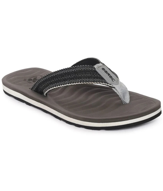 Paragon Grey Mens Thong Flip Flop - None