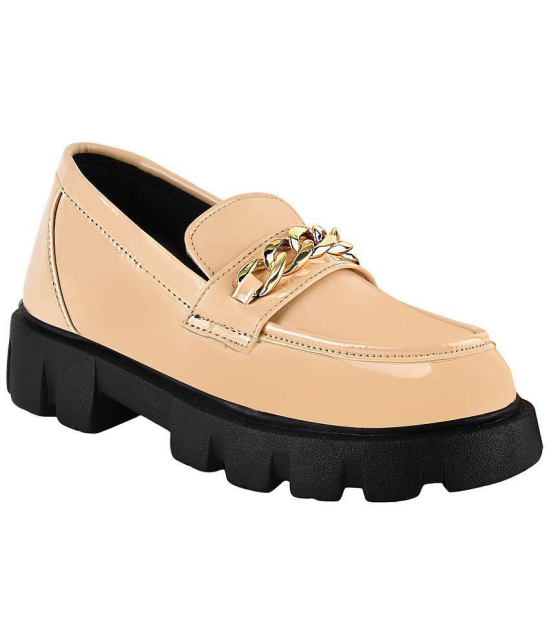Shoetopia - Cream Women''s Loafers - None