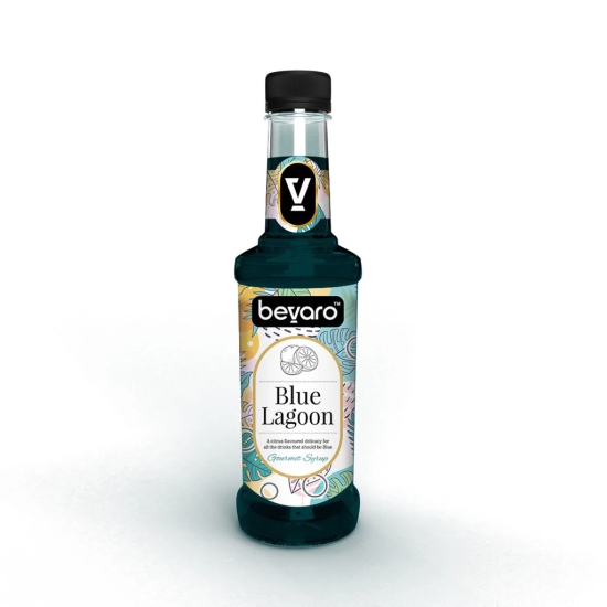 BEVARO Blue Lagoon Syrup, Refreshing Gourmet Syrup for Mocktails & Mixers Blue Lagoon  (750 ml, Pack of 1)