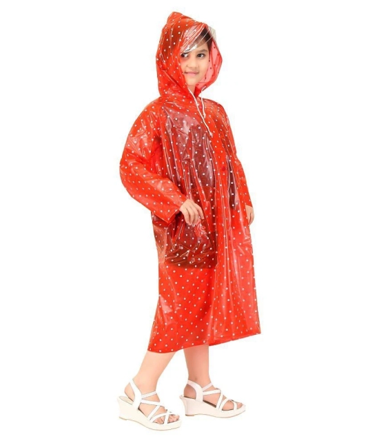 Goodluck Girls Dotted Pattern Raincoat Full Sleeve - 6 Years