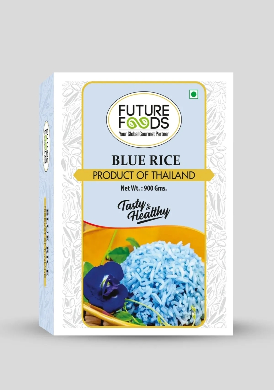 Future Foods Blue Rice - Combo of Thai Jasmine Rice & Blue Butterfly Pea Flower - 900 gram