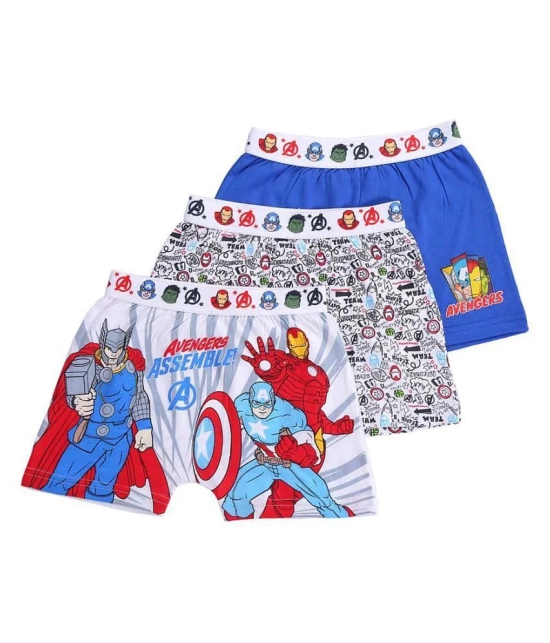 Bodycare Kids Boys Avengers Printed Assorted coloured Briefs shorts Pack Of 3 - None