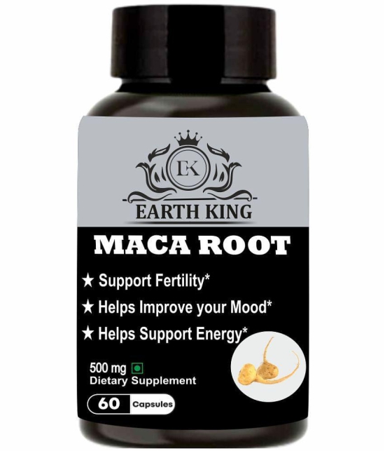 EARTH KING Maca Root Extract Capsule for Men & Women, 60 Capsules (Pack of 1)