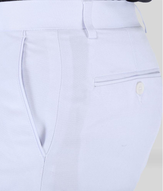 SREY - White Polycotton Slim - Fit Men's Chinos ( Pack of 1 ) - None