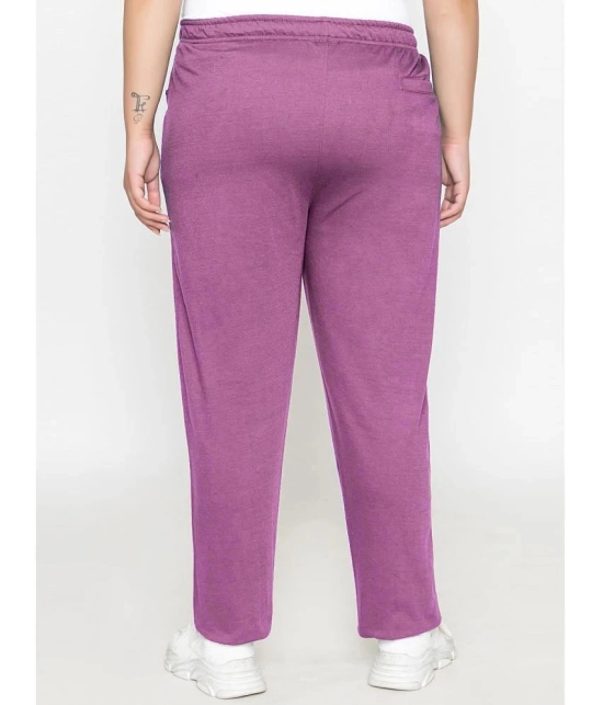 YHA - Mauve Fleece Womens Running Trackpants ( Pack of 1 ) - None