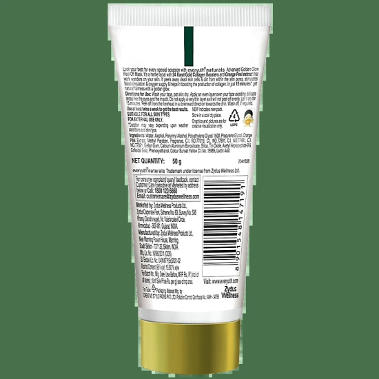 Everyuth Advanced Golden Glow Peel Off Mask, 50 gm