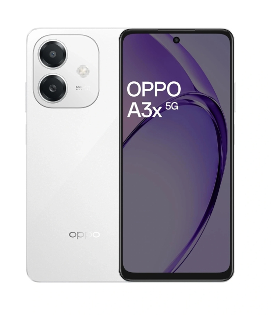 OPPO A3X (Color - Star White, Storage - 128 GB, Ram - 4 GB) by ZALANI COLLECTION NX