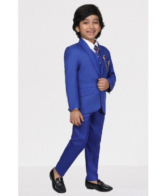 DKGF Fashion - Blue Polyester Boys Suit ( Pack of 1 ) - None