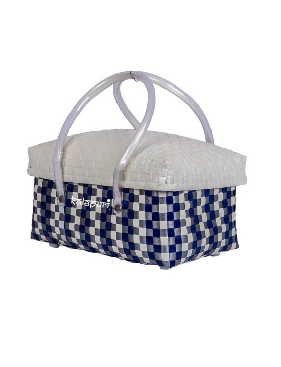 Trendy Picnic Half Basket with Lid