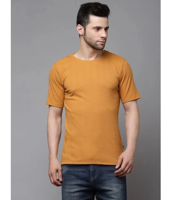 Rigo - Yellow Cotton Blend Slim Fit Mens T-Shirt ( Pack of 1 ) - None