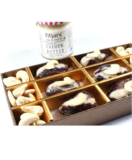 FITJARS Medjool Dates Pitted & Stuffed with Premium Cashew Butter.