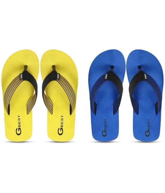 GBest Multicolor Mens Thong Flip Flop - None