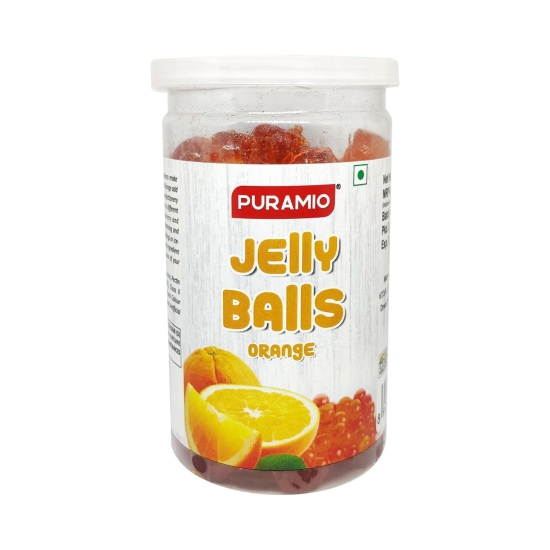 Puramio Combo Pack of Jelly Balls - Strawberry & Orange, 300 gm Each - Pack of 2