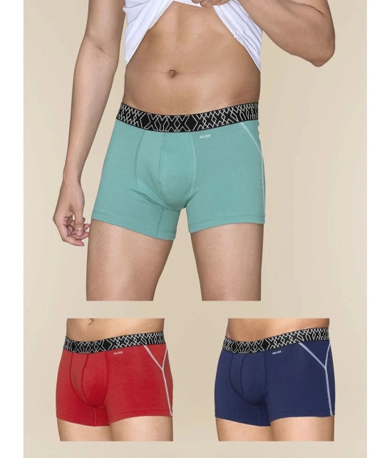 XYXX - Multicolor Cotton Mens Trunks ( Pack of 3 ) - None