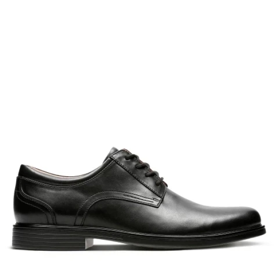 Un Aldric Lace Black Leather