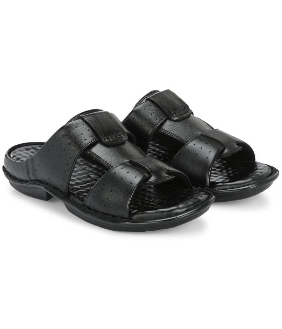 Leeport - Black Mens Sandals - None