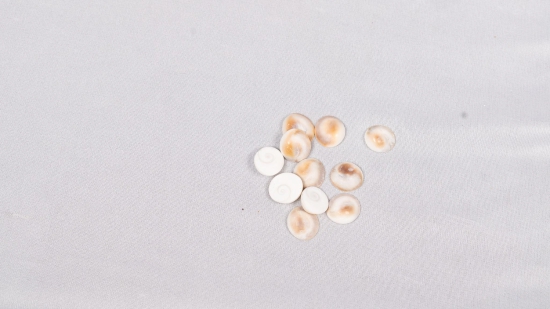 100% Natural Brown Mother of Pearl Shell Flat Round Cabochons 8mm