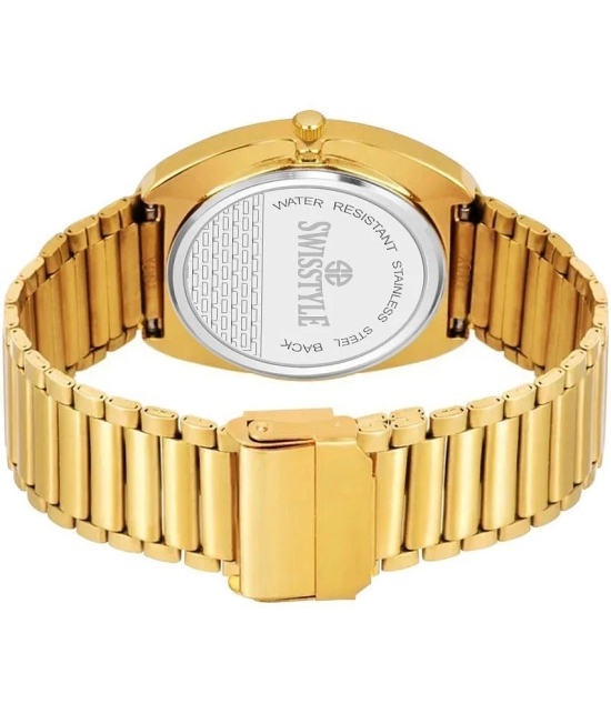 Swisstyle Gold Metal Analog Mens Watch