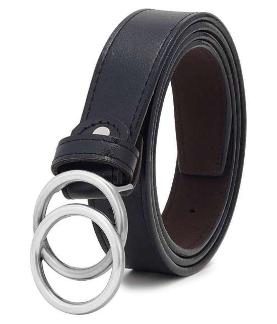 Zacharias Black Faux Leather Casual Belt - None