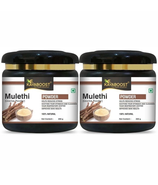 KAYABOOST Mulethi Powder For Skin Whitening | Liquorice Powder for Eating (400 g)