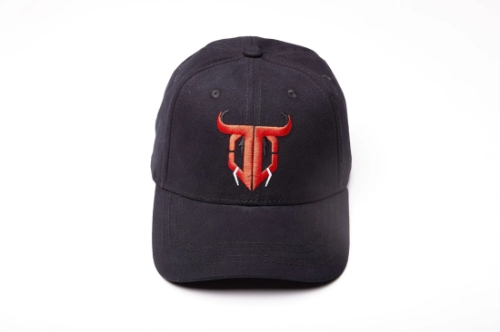 Go Devil Logo Printed Black Cap