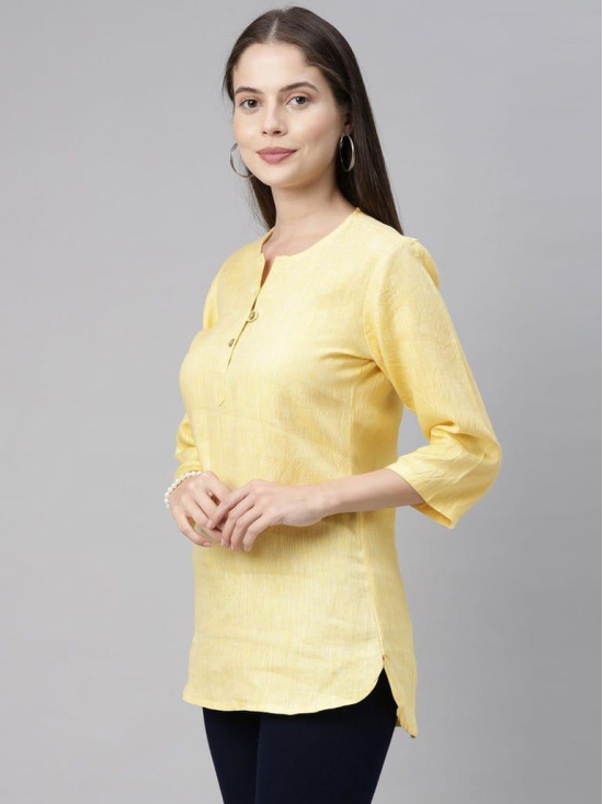 Women Lemon Yellow Ultimate Yoga Top