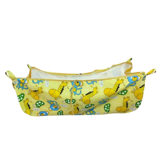 Swing Palna For Kids Cradle Cloth With Side Net - 572 Yellow P8_a 