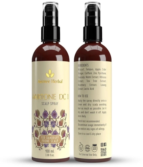 Avimee Herbal Hairtone DC1 Scalp Spray | Fights Severe Dandruff | Prevents Flaky Scalp | 100 ml