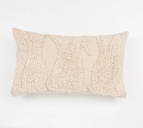 Animal Tufted Dhurrie Cushion Cover