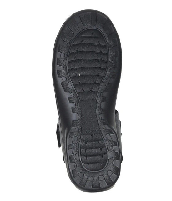 Leeport Black Floater Sandals - 8