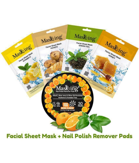 Masking - Natural Glow Facial Kit For All Skin Type ( Pack of 5 )