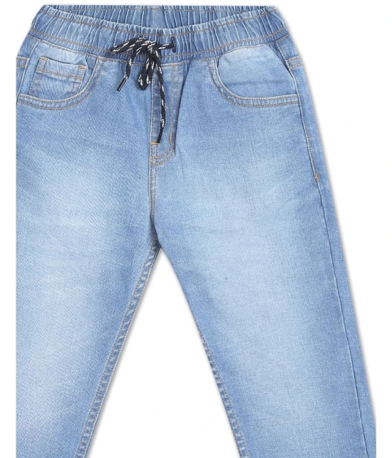 Boys Blue Mid Rise Stone Washed Jeans - None