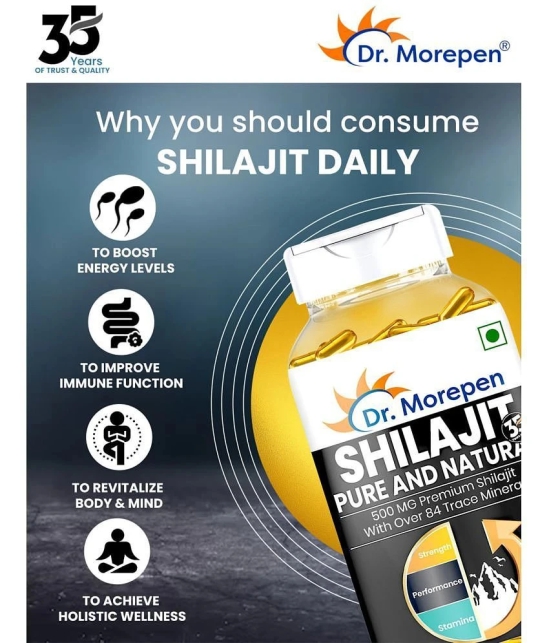 Dr. Morepen Shilajit Capsules - Strength & Stamina Booster