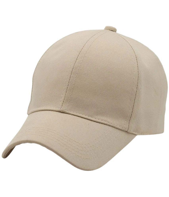 Zacharias - 100% Cotton Beige Men's Cap ( Pack of 2 ) - Beige