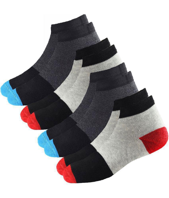 hicode - Multicolor Blended Womens Ankle Length Socks ( Pack of 4 ) - None