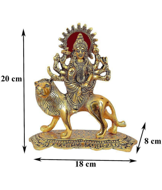 VARKAUS - Brass Goddess Durga Idol ( 21 cm )