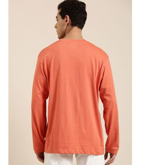 Dillinger - Peach Cotton Oversized Fit Mens T-Shirt ( Pack of 1 ) - None