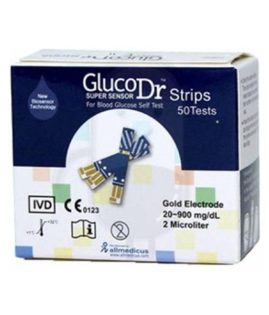 GLUCO DR. SS SUPER SENSOR 50 STRIPS Expiry March 2024